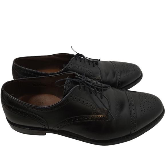 navy blue dresses for women Allen Edmonds Siena Leather Cap Stitch Oxford Dress Shoe Walnut (6702) main image 1